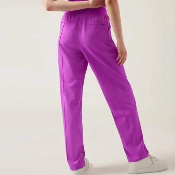 Athleta Brooklyn Heights Straight Leg Slim Pants in Jazzy Purple, size 2 - Picture 11 of 12